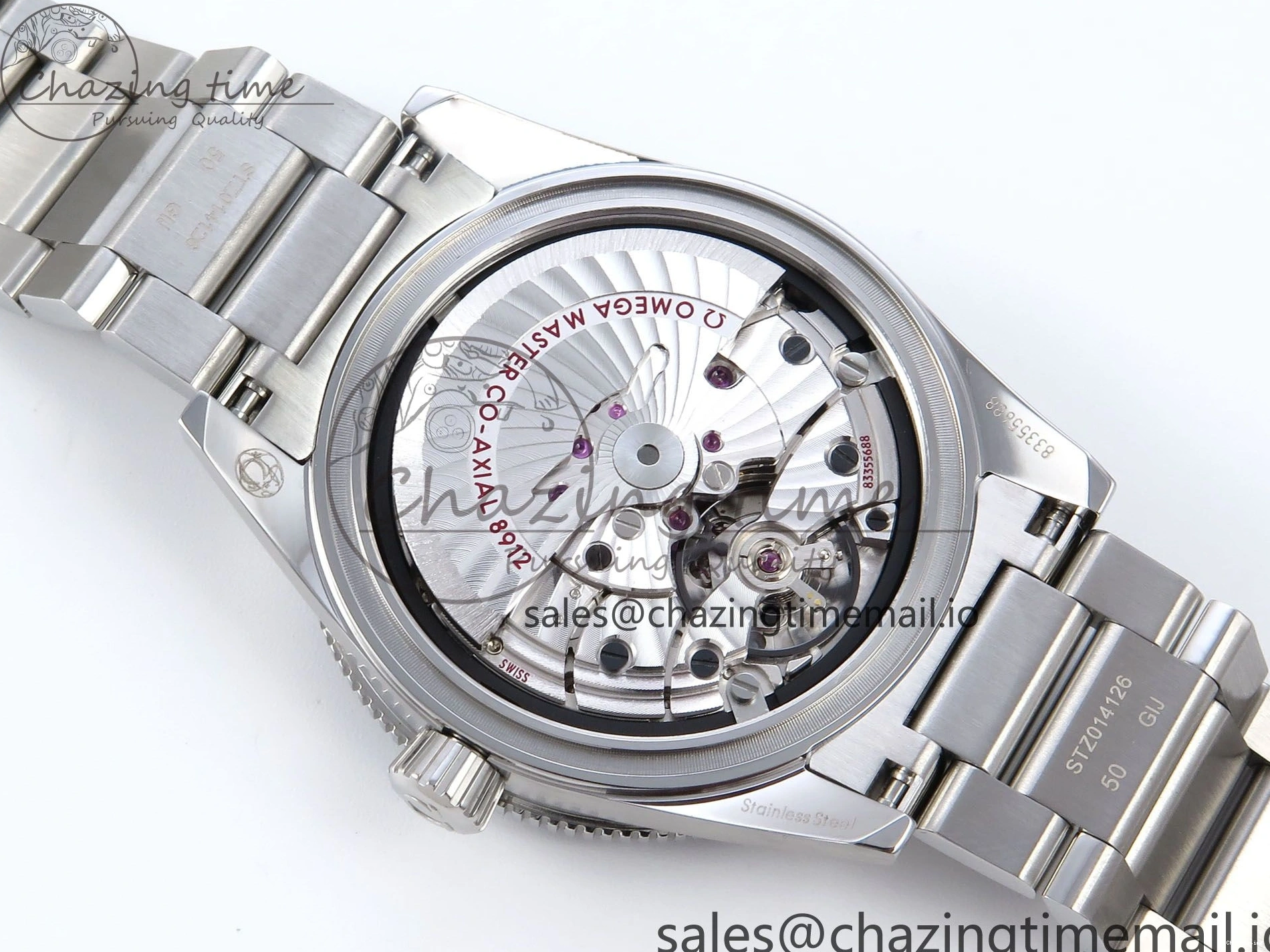 0401 Elegant Seamaster 300 Heritage SS VSF 1:1 Best Edition Blue Dial on SS Bracelet A 7701